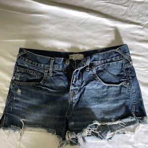 Distressed Denim Shorts